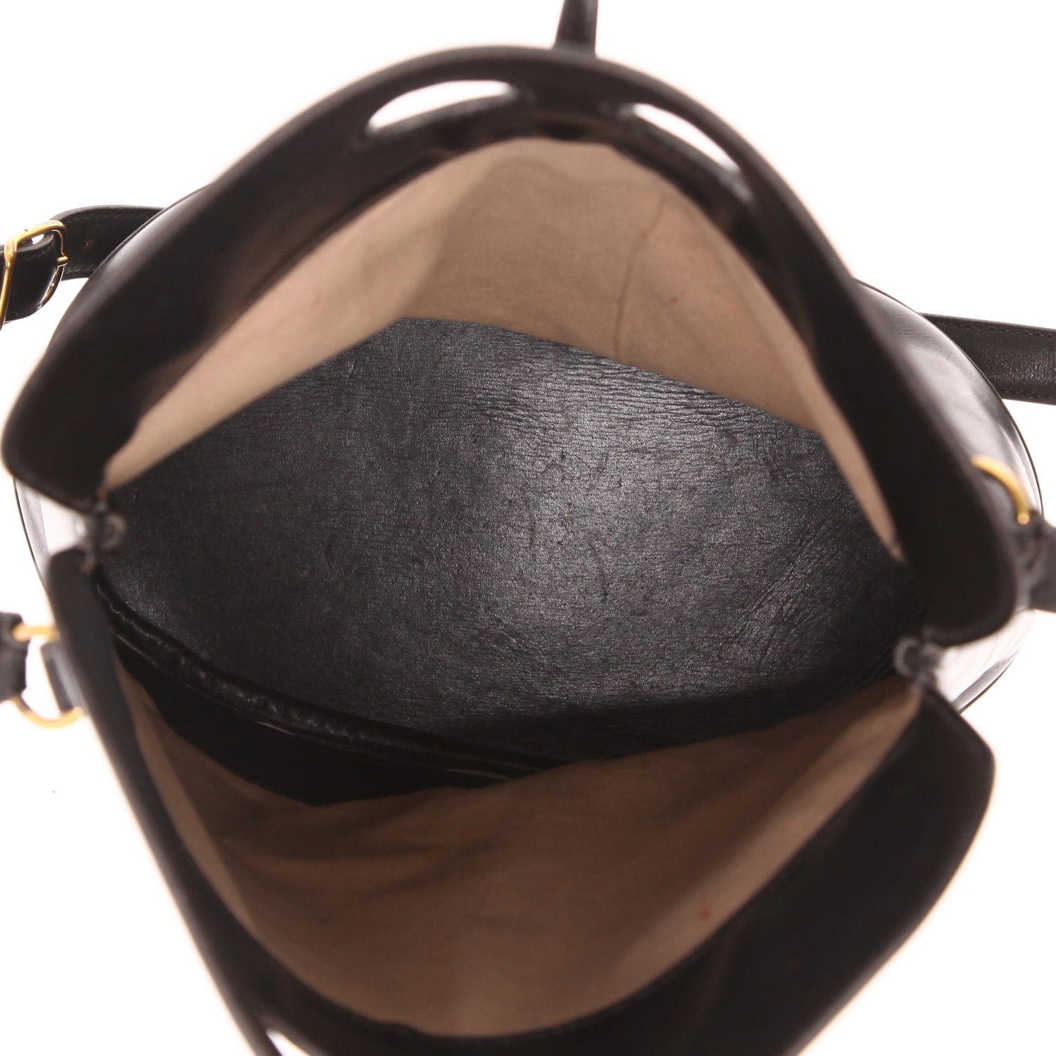 Sac à main Hermès  Alix en cuir box noir - Detail D3