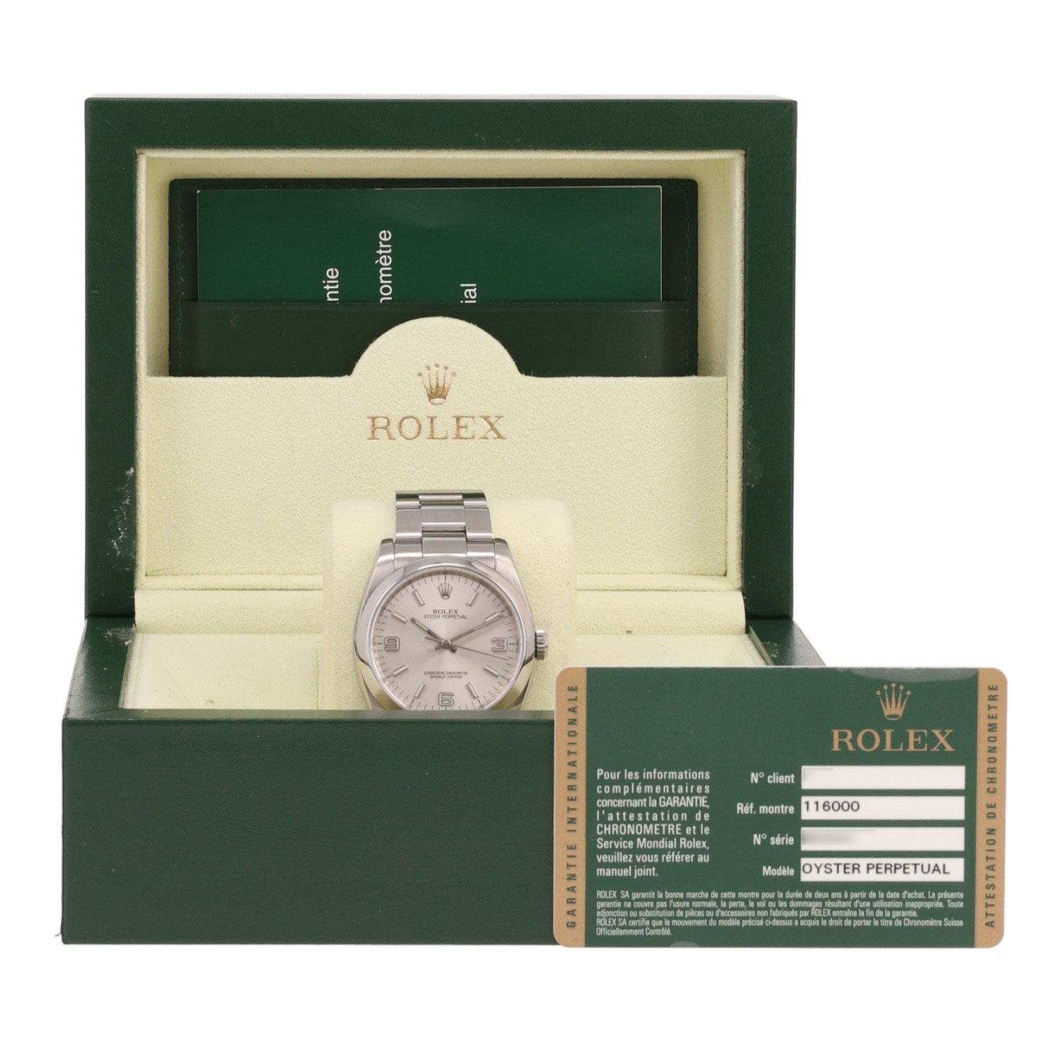Reloj Rolex Oyster Perpetual de acero, ref.: Rolex - 116000, hacia 2007