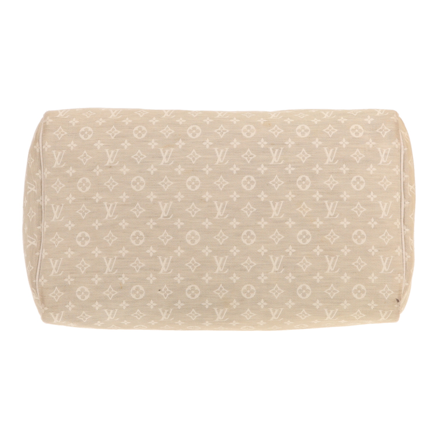 Louis Vuitton Speedy 30 handbag in beige Monogram Idylle canvas and beige leather - Detail D1