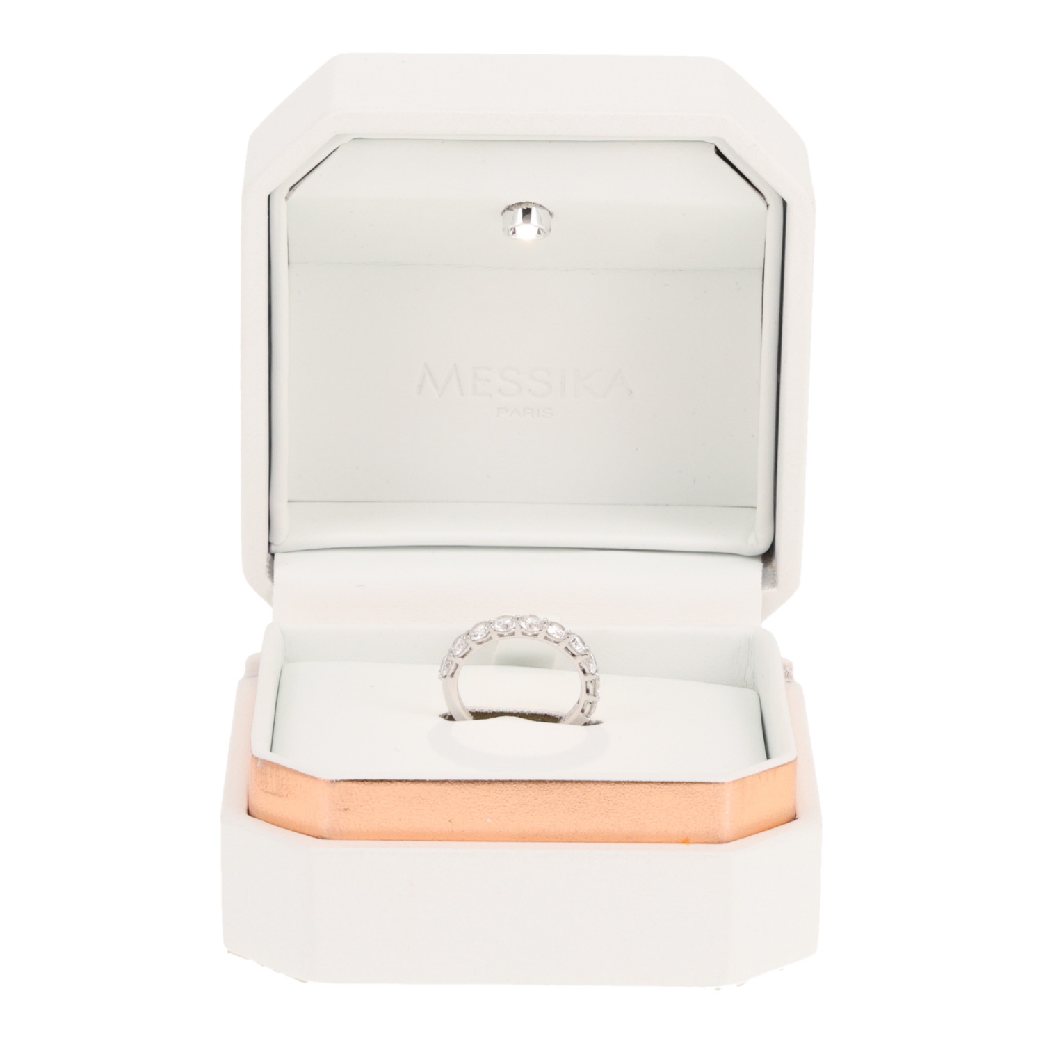 Anello Alliance Messika in oro bianco e diamanti - Detail D2
