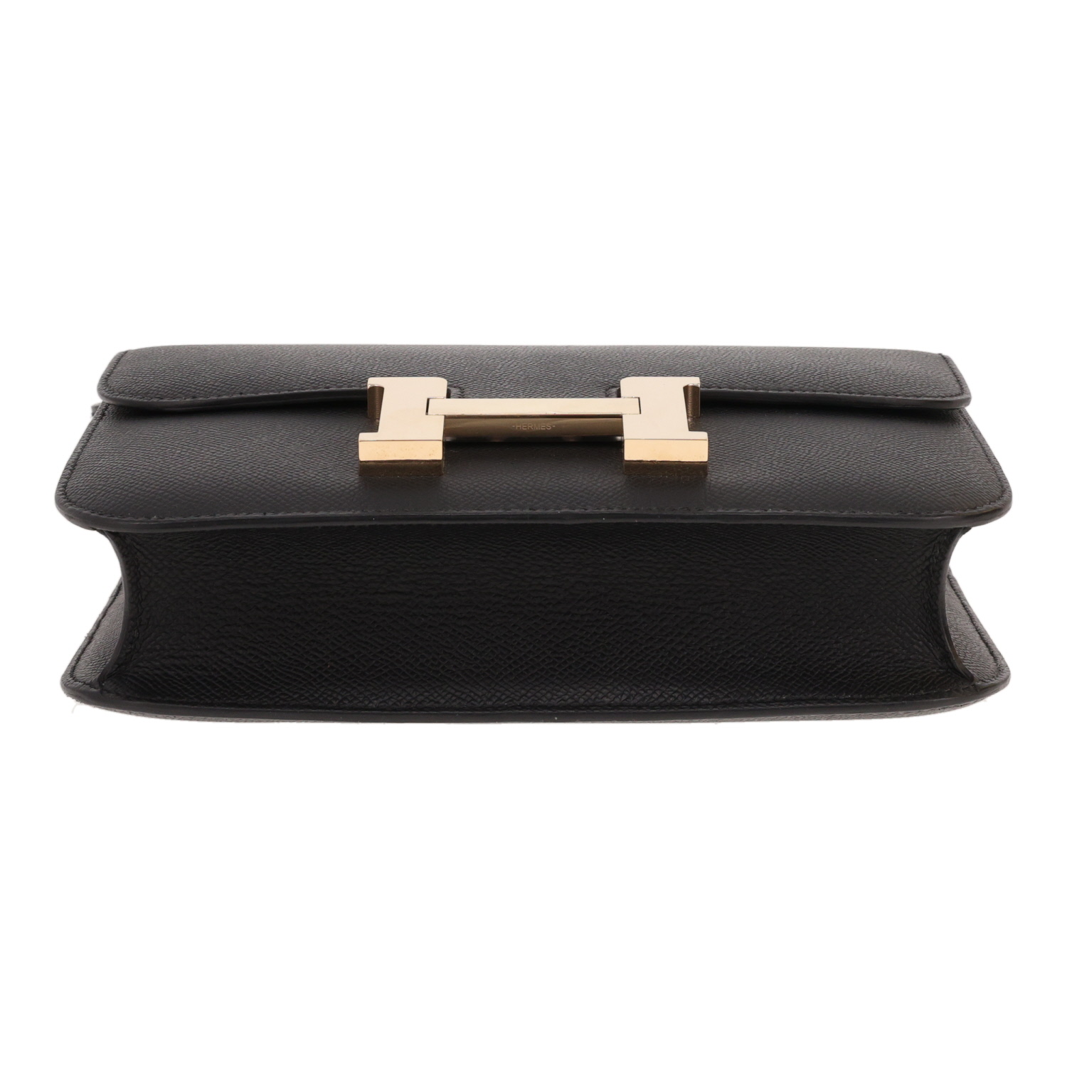 Hermès Constance handbag in black Epsom leather - Detail D1