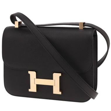 Hermès Constance handbag in black Epsom leather