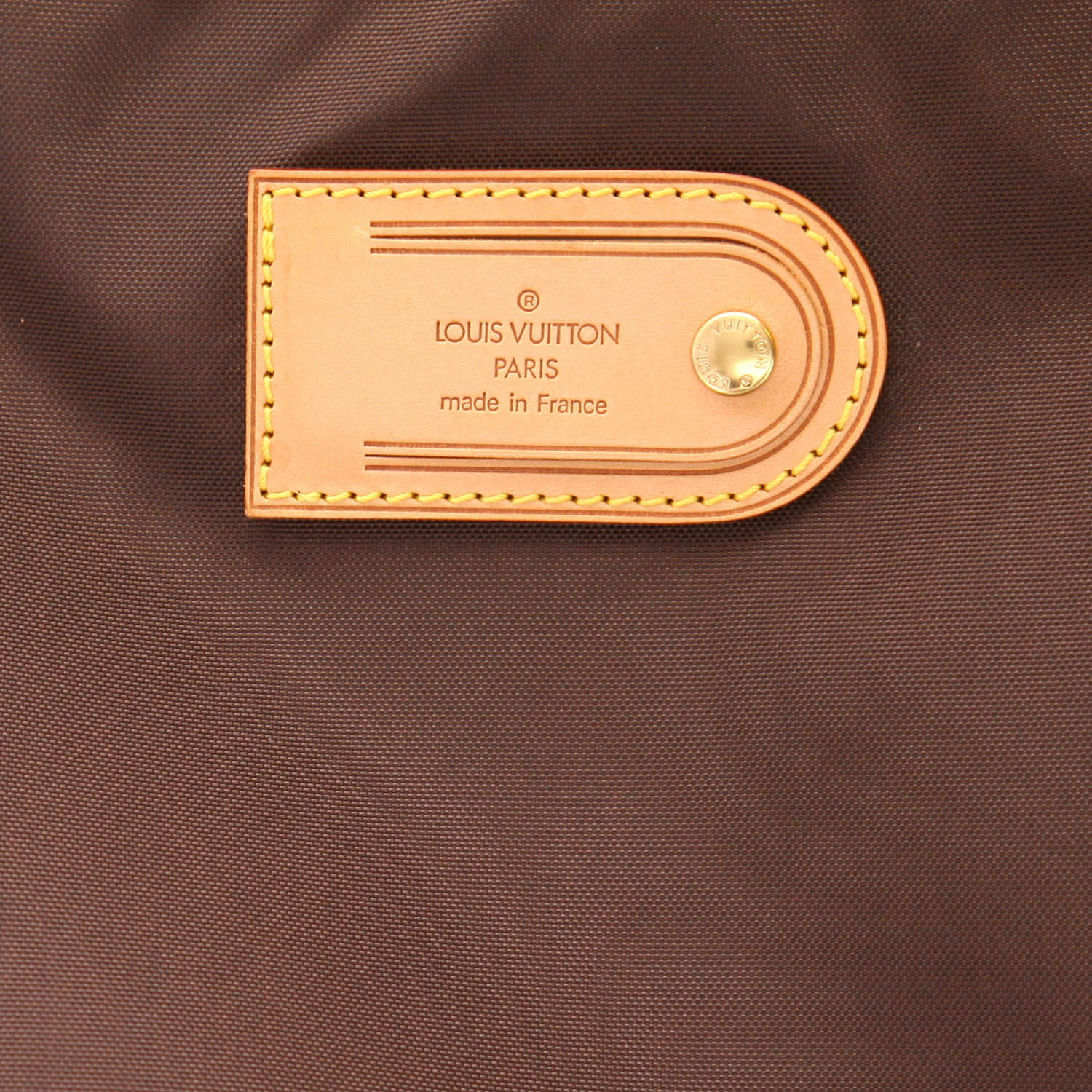 Maleta Louis Vuitton «Pegase» de lona Monogram marrón y cuero natural - Detail D2