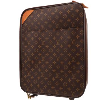 Louis Vuitton Pegase suitcase in brown Monogram canvas and natural leather