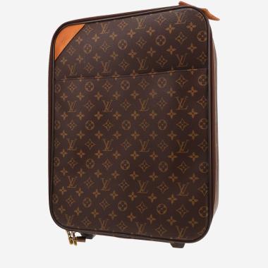 Louis Vuitton Pegase suitcase in brown Monogram canvas and natural leather