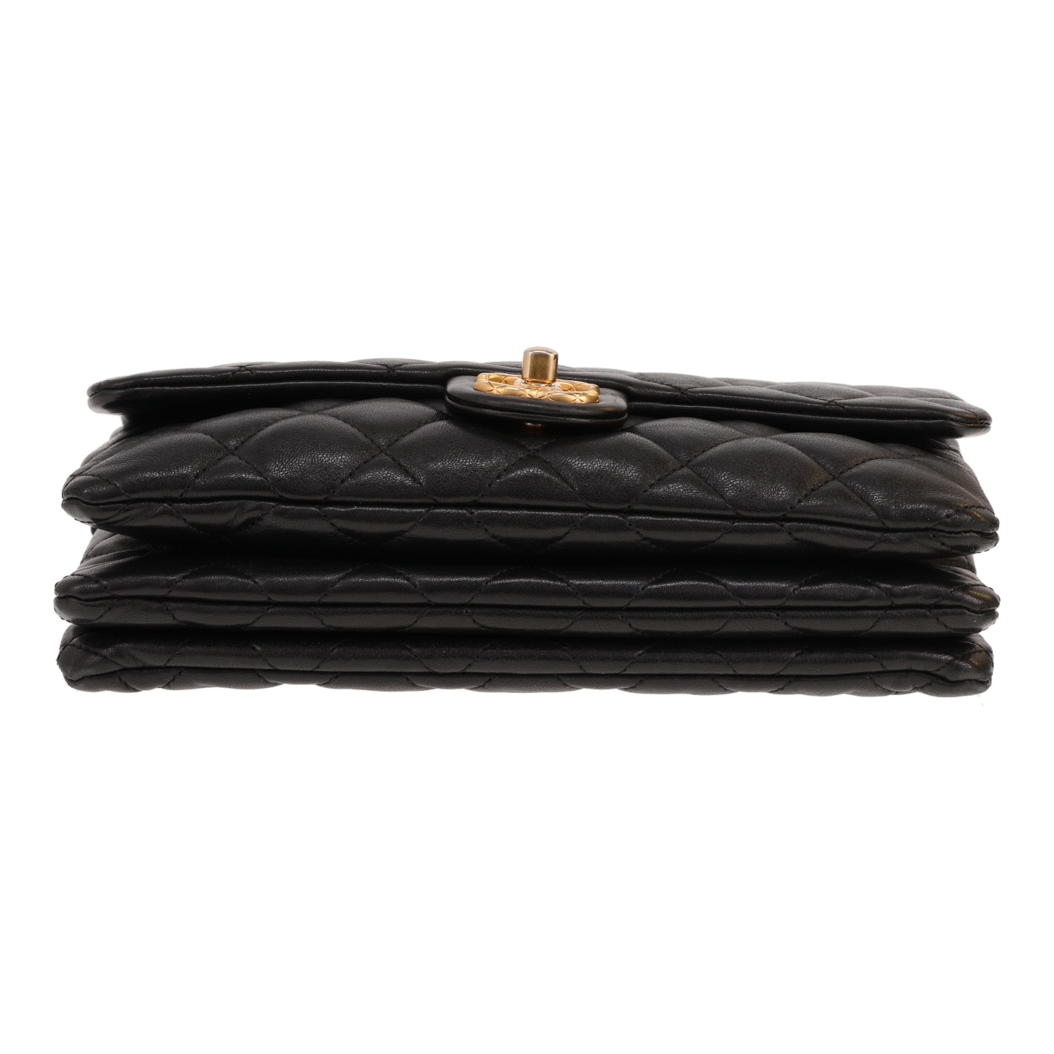 Sac à main Chanel   en cuir matelassé noir - Detail D1