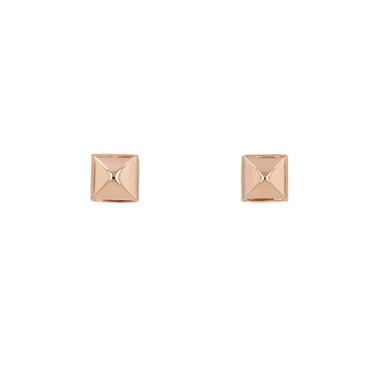 A pair of Hermès Clou d’H stud earrings in rose gold