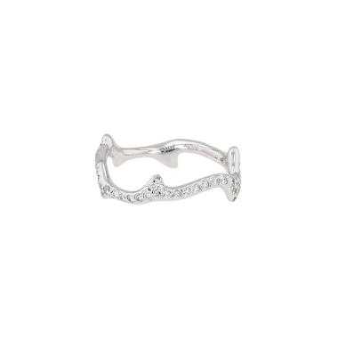 Dior Rosewood ring in white gold and diamonds