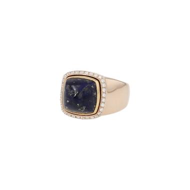 Fred ‘Pain de Sucre’ ring, medium size, in rose gold, lapis lazuli and diamonds