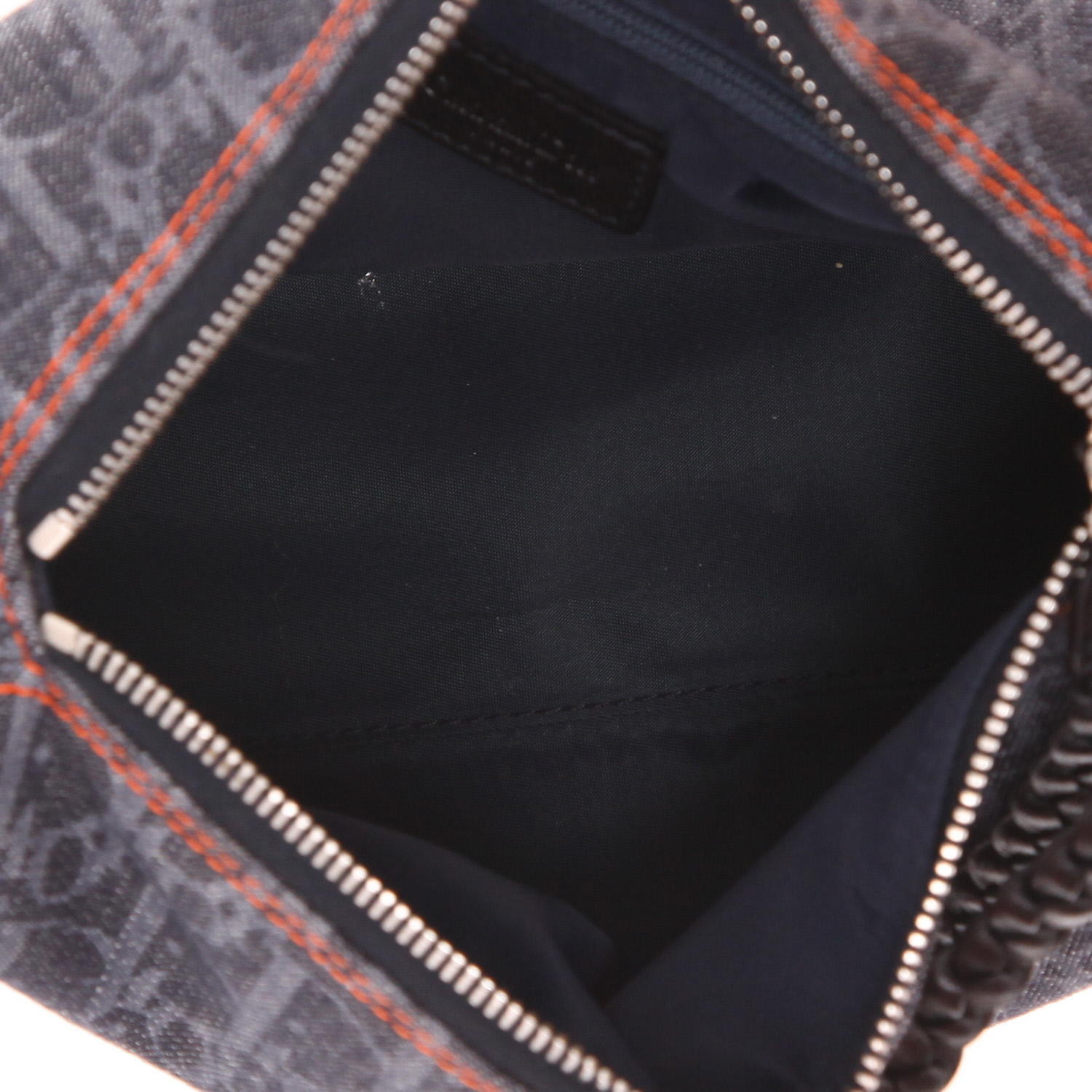 Bolso Dior «Flight» de lona con el monograma «Oblique» azul, para llevar al hombro o en la mano - Detail D3