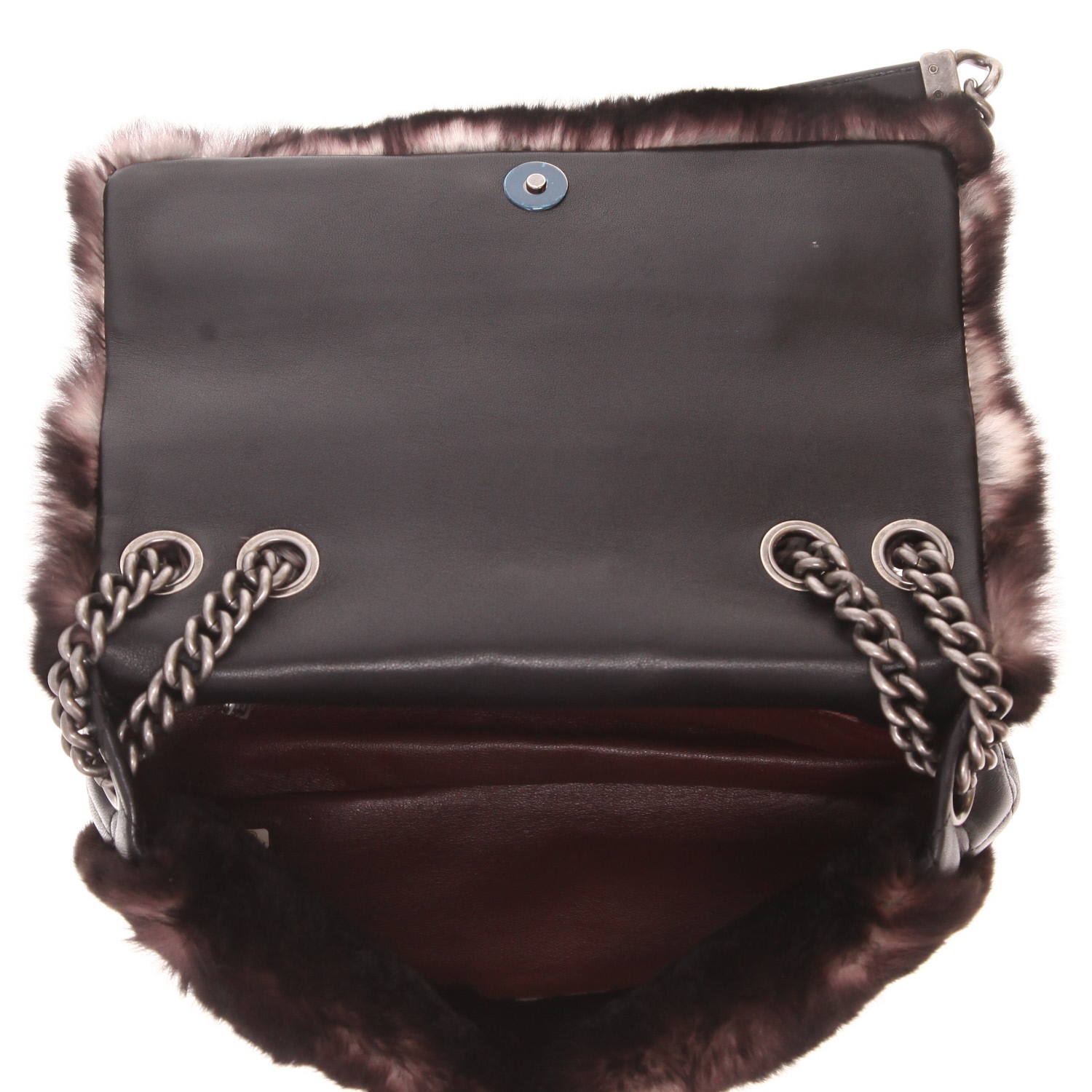 Bolso de Chanel de piel de animal marrón - Detail D3