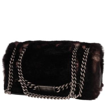 Borsa Chanel   in pelliccia marrone