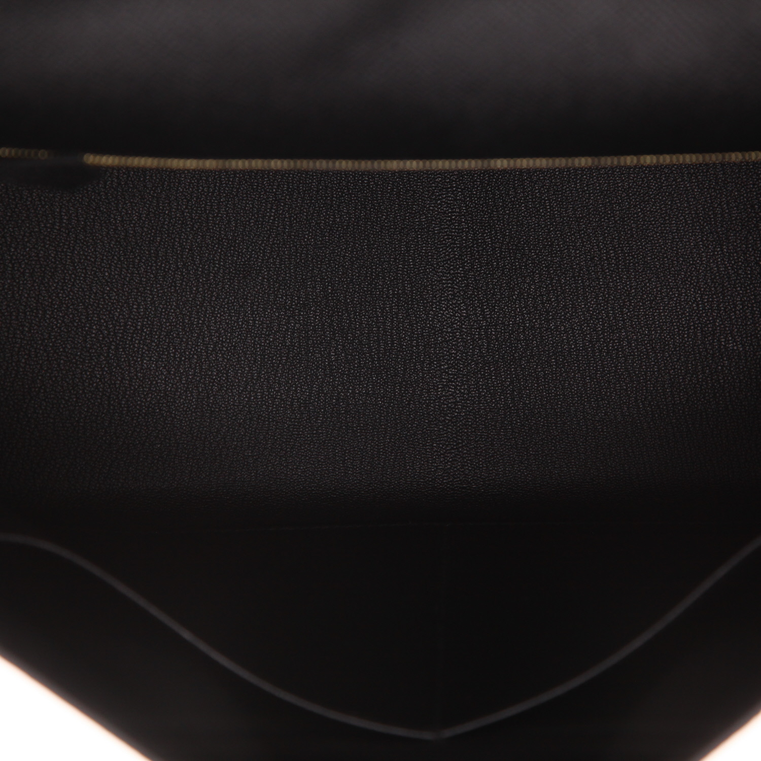 Bolso Hermès Kelly de 35 cm en piel Epsom negra - Detail D3