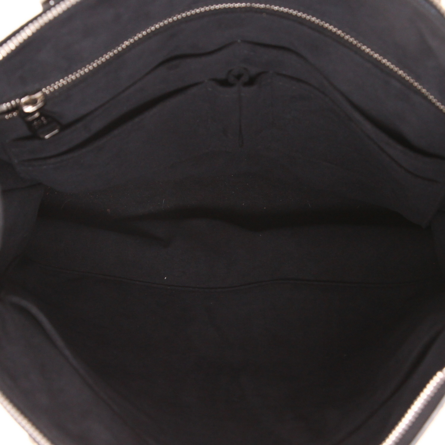 Bolso de mano de Louis Vuitton   de lona Damier Graphite y piel Noir - Detail D3