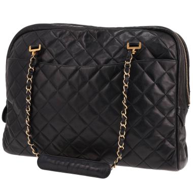 Borsa Chanel “Camera” in pelle trapuntata Bleu Marine
