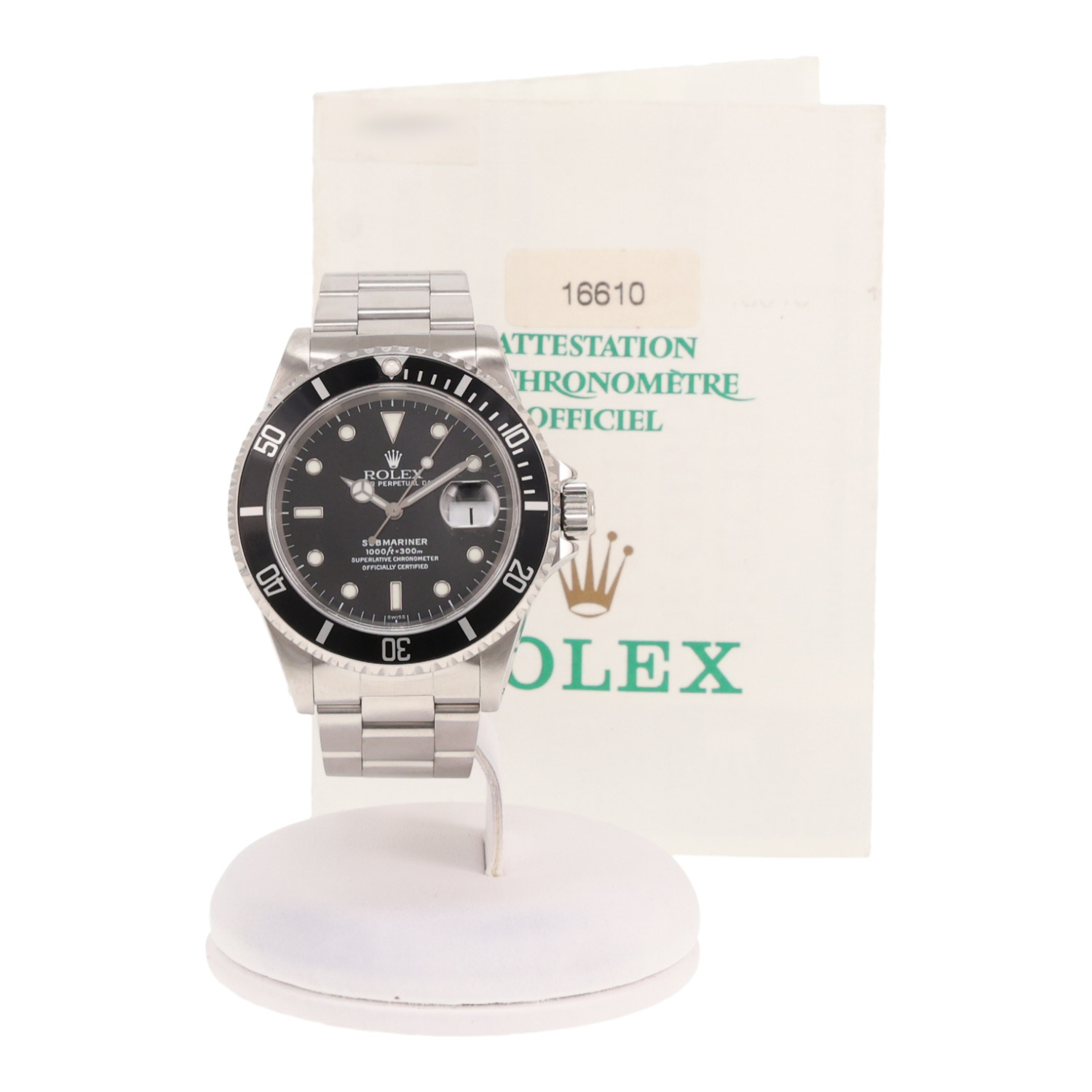 Orologio Rolex Submariner Date in acciaio, rif.: Rolex - 16610, intorno al 1998