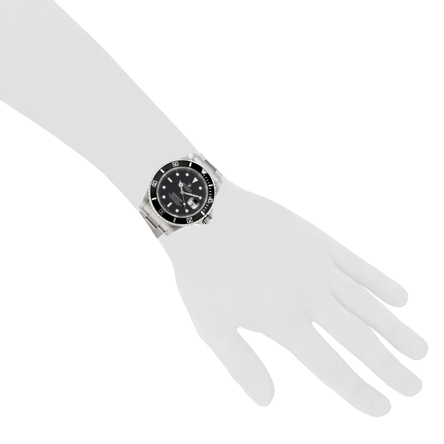Rolex Submariner Date watch in steel, Ref: Rolex - 16610  Circa 1996 - Detail D1