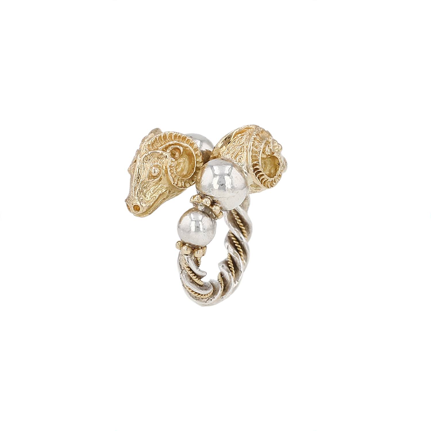 Bague Zolotas Heritage Or Jaune Argent Occasion