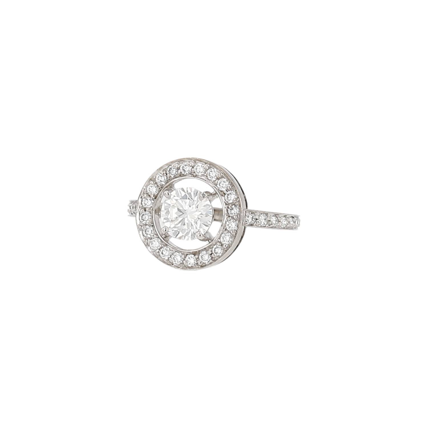 Bague Boucheron Ava or blanc diamants 1 carat occasion Bague Boucheron Ava or blanc diamants 1 carat occasion