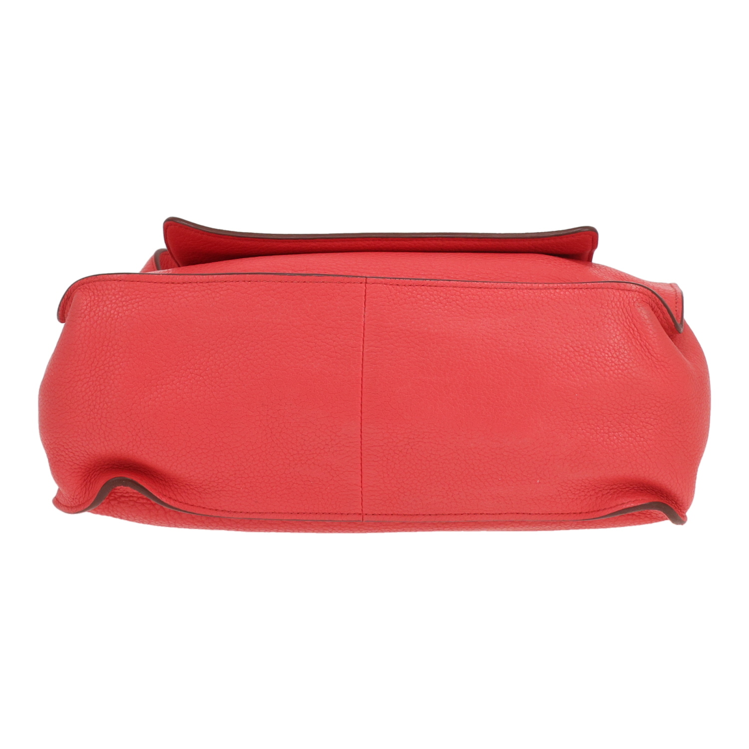 Bolso de hombro Hermès Marwari de piel Togo rosa Jaipur y piel dorada - Detail D1