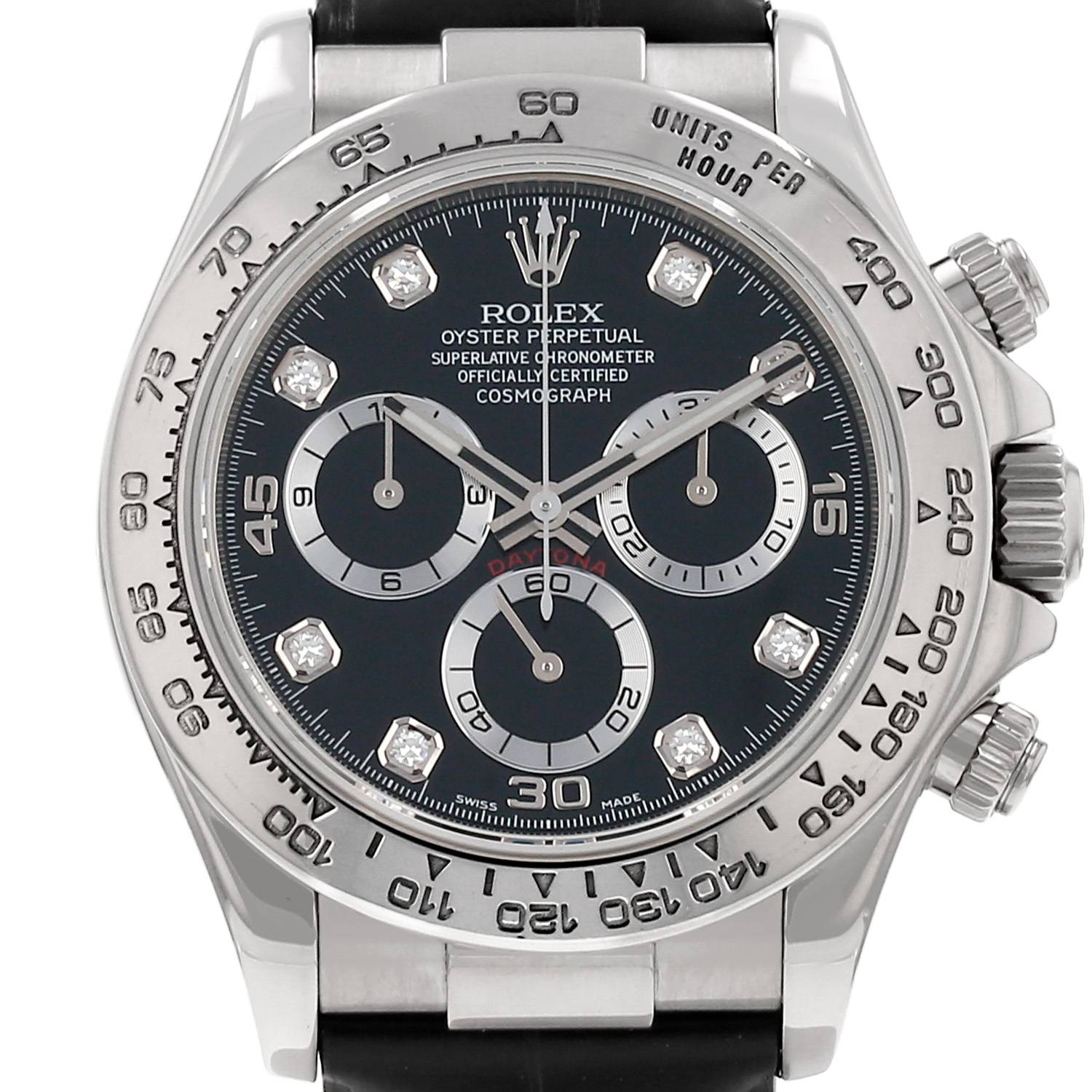 Montre Rolex Daytona Automatique en or blanc Ref: Rolex - 116519 Vers