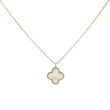 Van Cleef & Arpels Sweet Alhambra pendant in yellow gold and mother-of-pearl