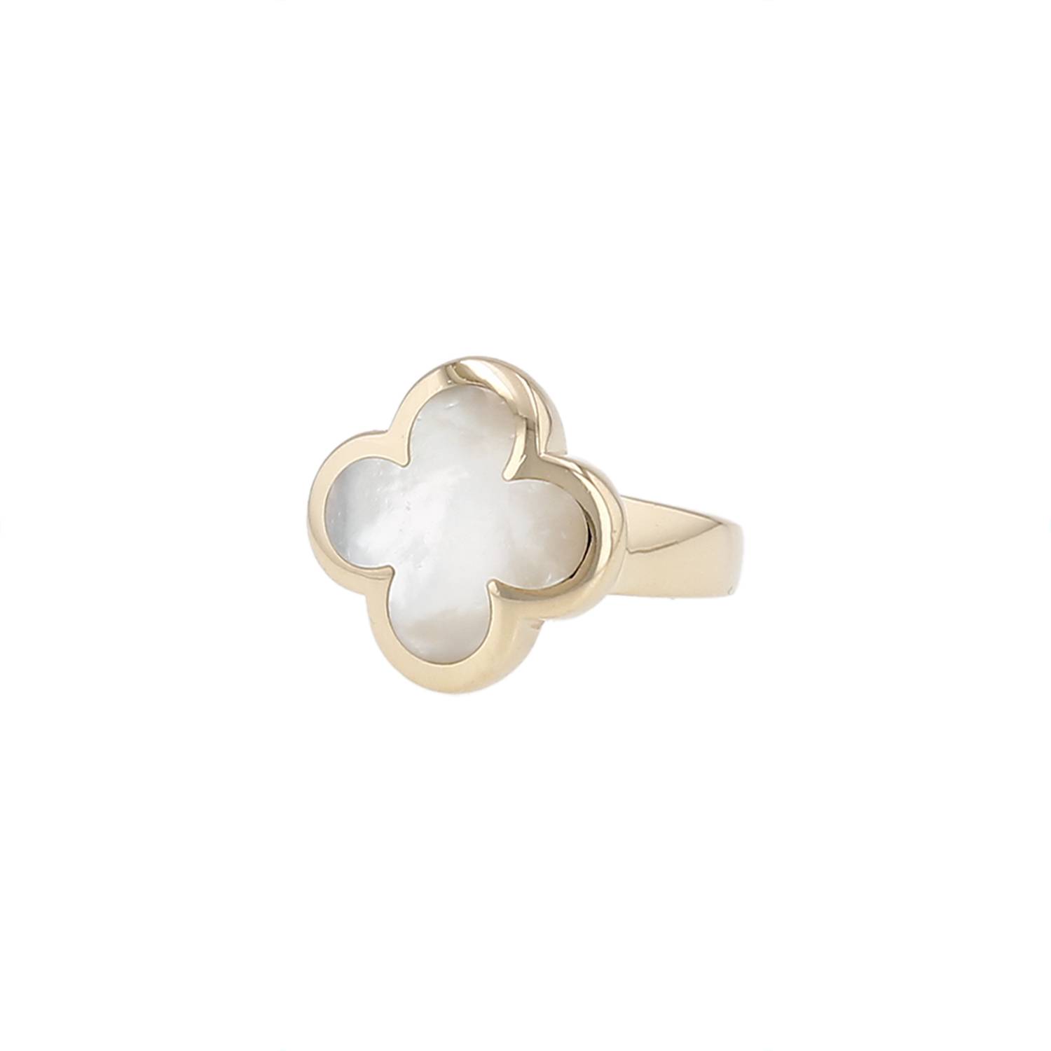 Bague Van Cleef & Arpels Alhambra or jaune nacre occasion Bague Van Cleef & Arpels Alhambra or jaune nacre occasion