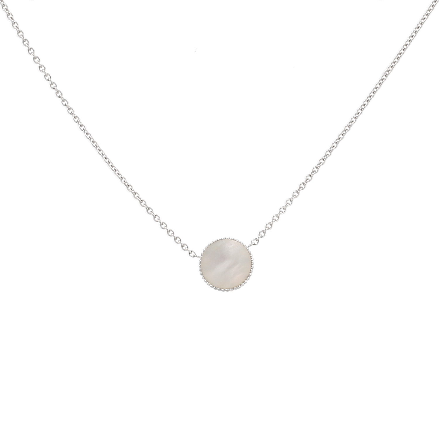 Collier Dior Rose des vents en or blanc, nacre et diamant - Detail D1