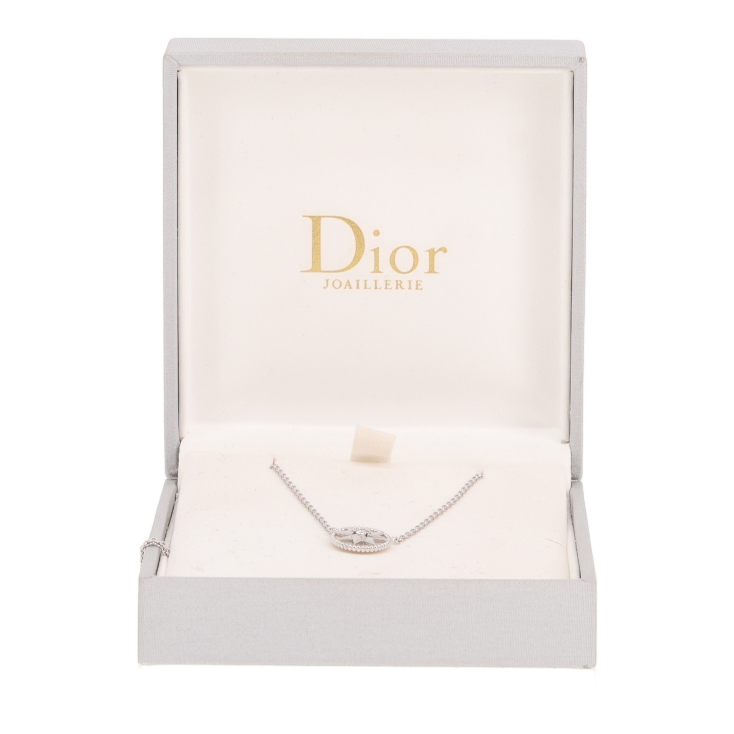 Collier Dior Rose des vents en or blanc, nacre et diamant - Detail D2