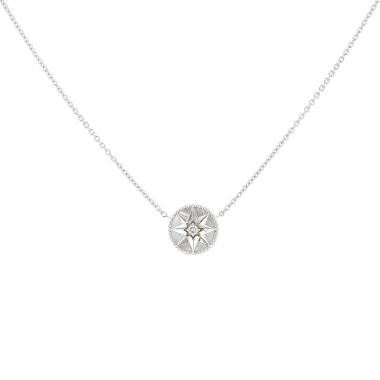 Collana Dior “Rose des vents” in oro bianco, madreperla e diamanti