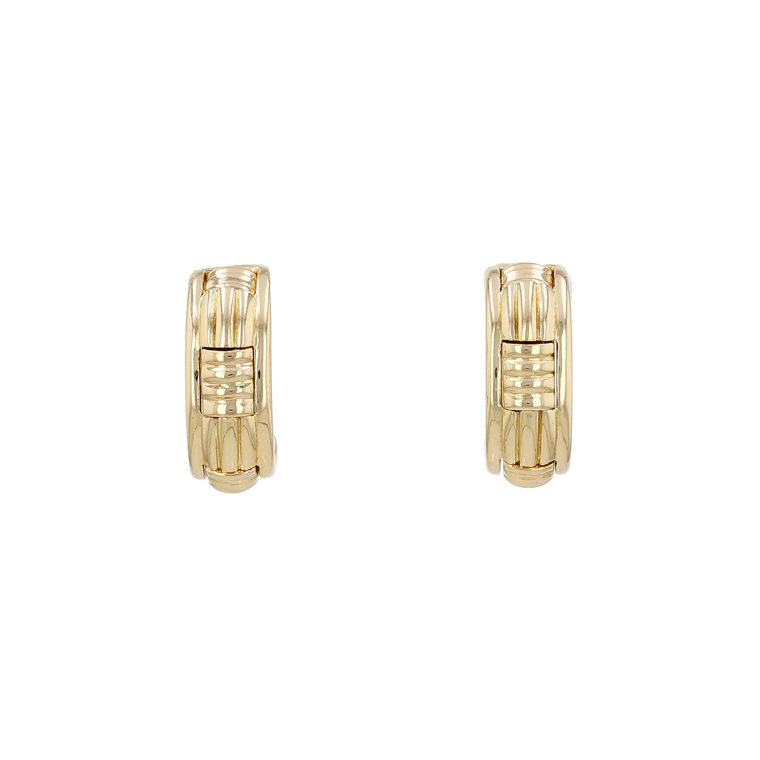 Coppia di orecchini a clip Boucheron Pluriel in oro giallo e diamanti - Detail D3