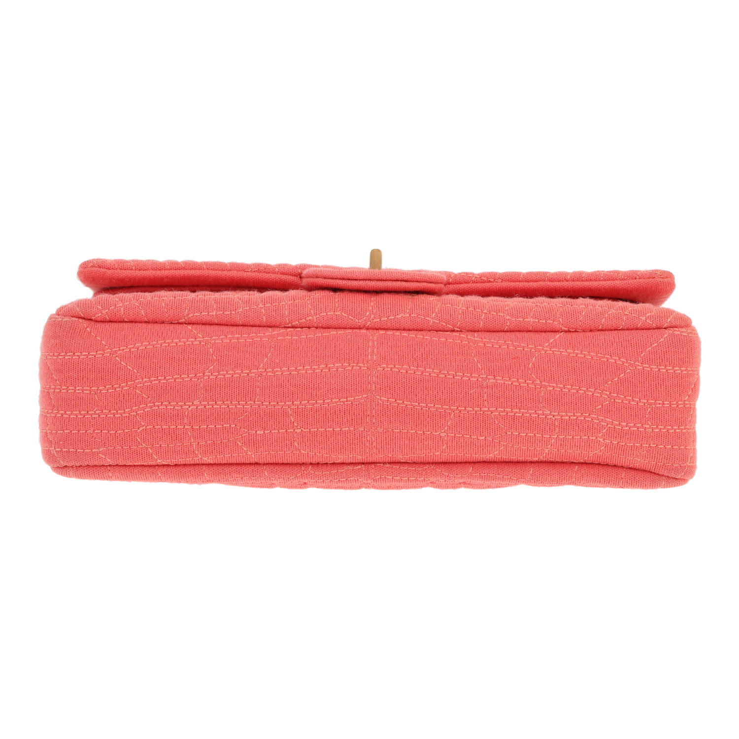 Sac à main Chanel  2.55 en jersey rose - Detail D1