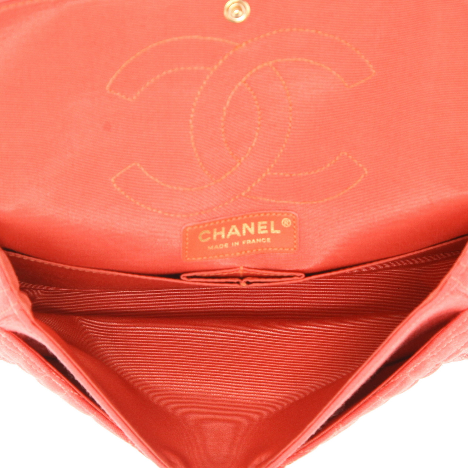 Borsa Chanel 2.55 in jersey rosa - Detail D3