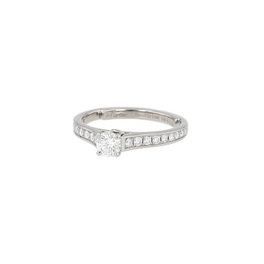 Cartier 1895 solitaire ring in platinum and diamonds
