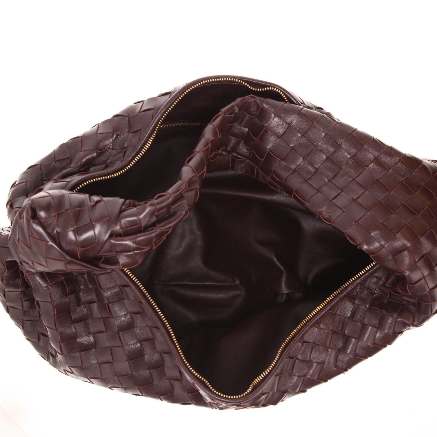 Sac à main Bottega Veneta  Jodie XL en cuir intrecciato prune - Detail D3