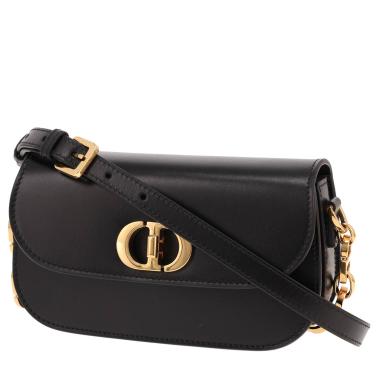 Dior 30 Montaigne Avenue shoulder bag in black leather