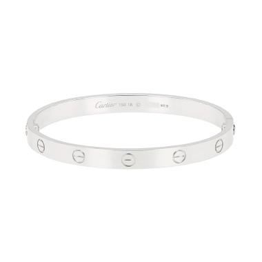 Pulsera Cartier Love de oro blanco