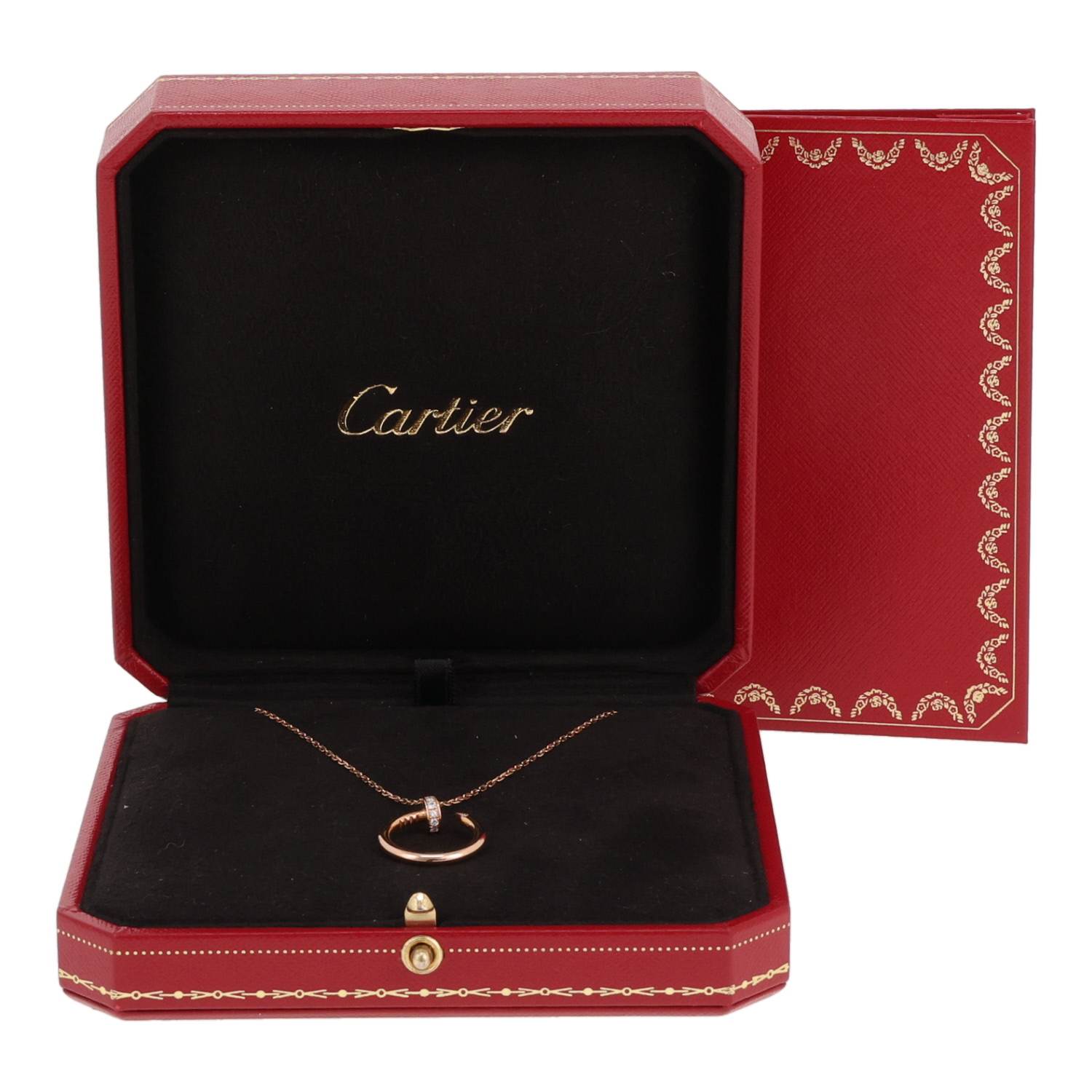 Collana Cartier “Juste un clou” in oro rosa e diamanti - Detail D2