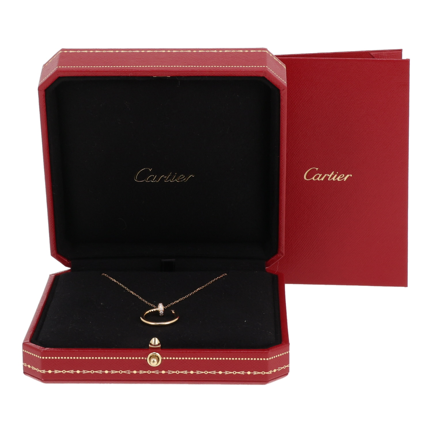 Collier Cartier Juste un clou en or jaune et diamants - Detail D2