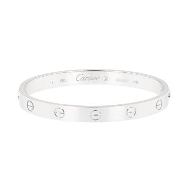 Pulsera Cartier Love de oro blanco