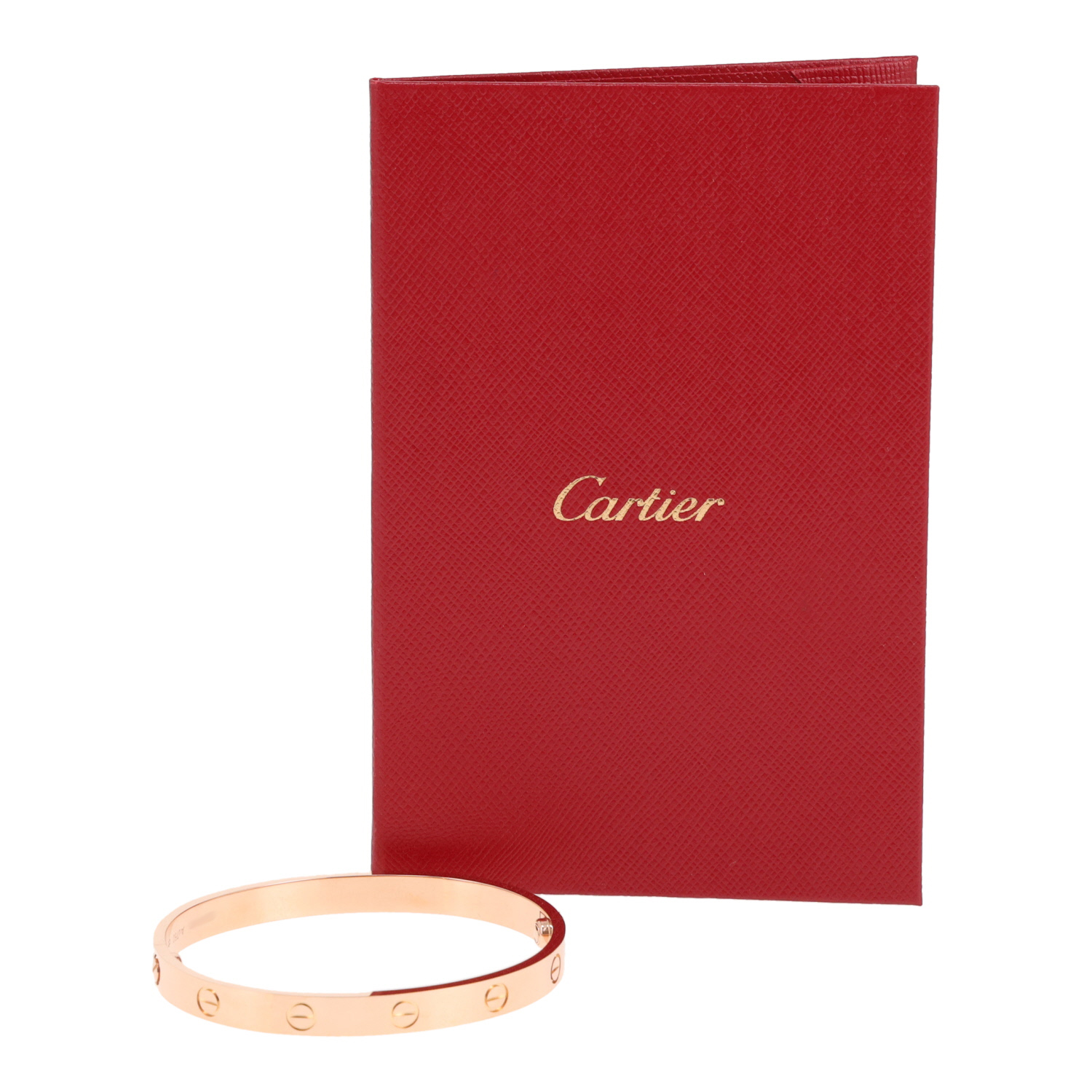 Cartier Love bracelet in rose gold, size 17 - Detail D2