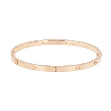 Pulsera Cartier Love, modelo pequeño, en oro rosa