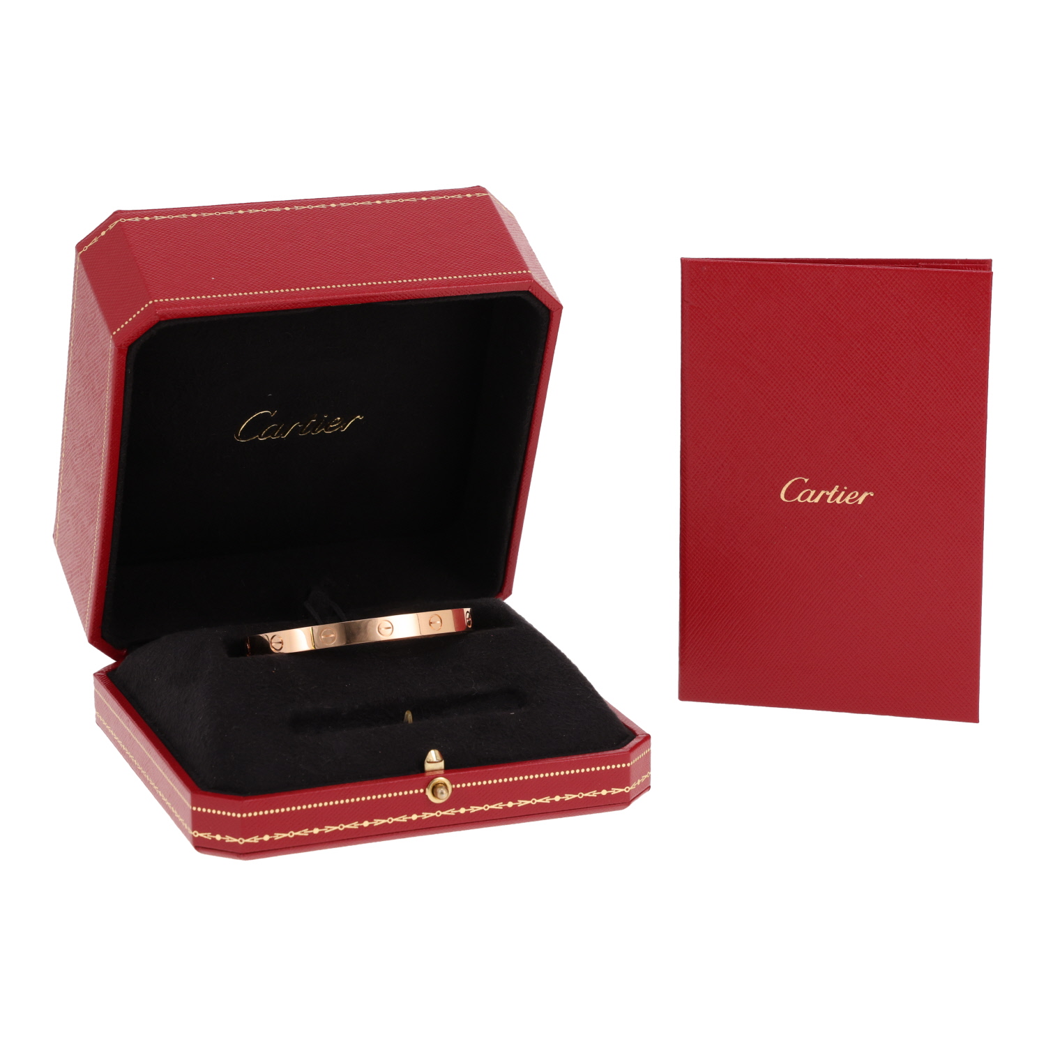 Bracelet Cartier Love en or rose, taille 17