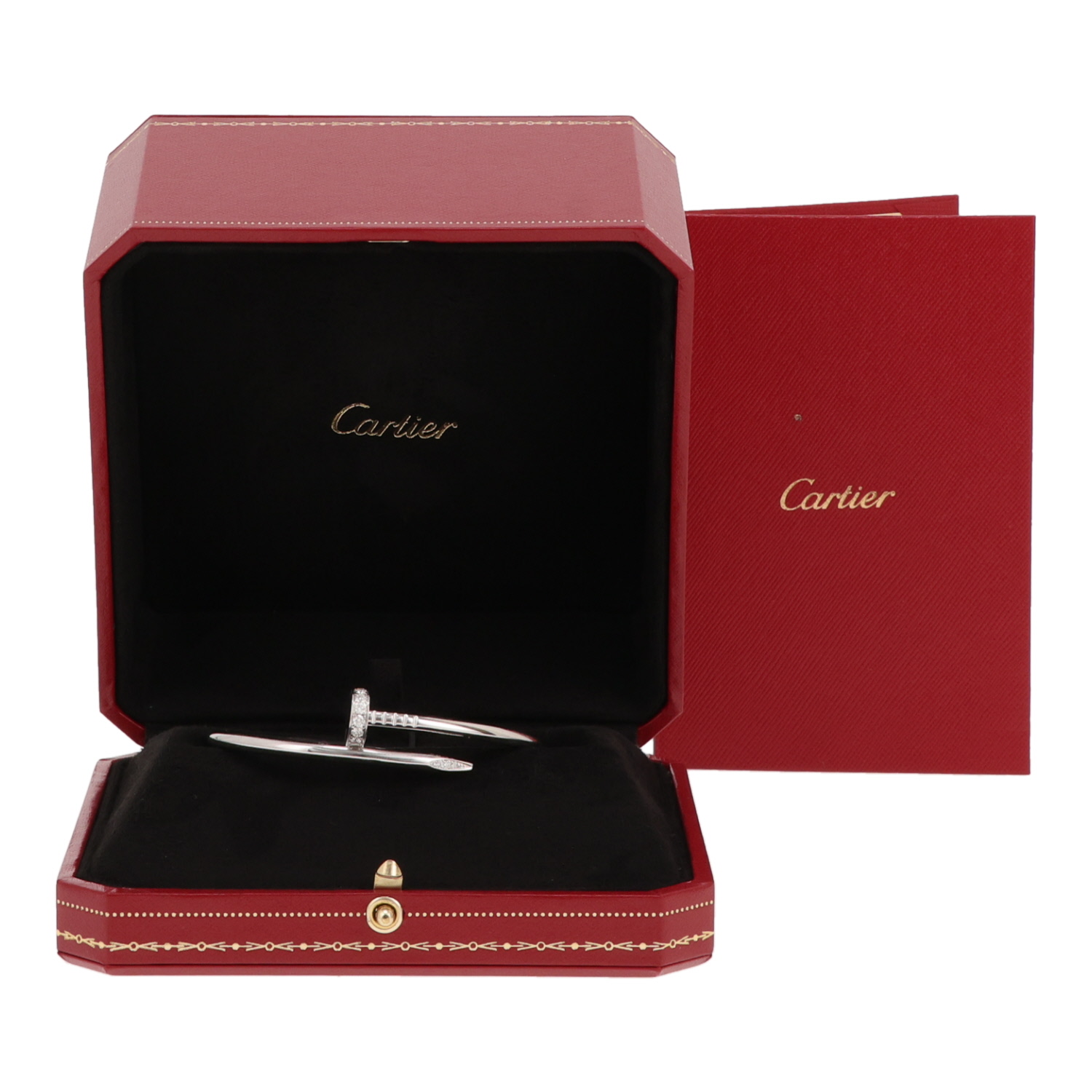 Pulsera Cartier «Juste un clou» de oro blanco y diamantes