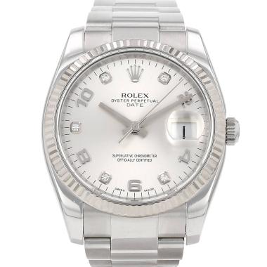 Montre Rolex Oyster Perpetual Date en or et acier Ref: Rolex - 115234  Vers 2010