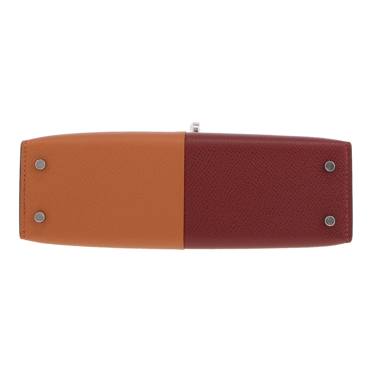 Bolso Hermès Kelly de 20 cm, en piel Epsom roja con letras H y detalles dorados - Detail D1