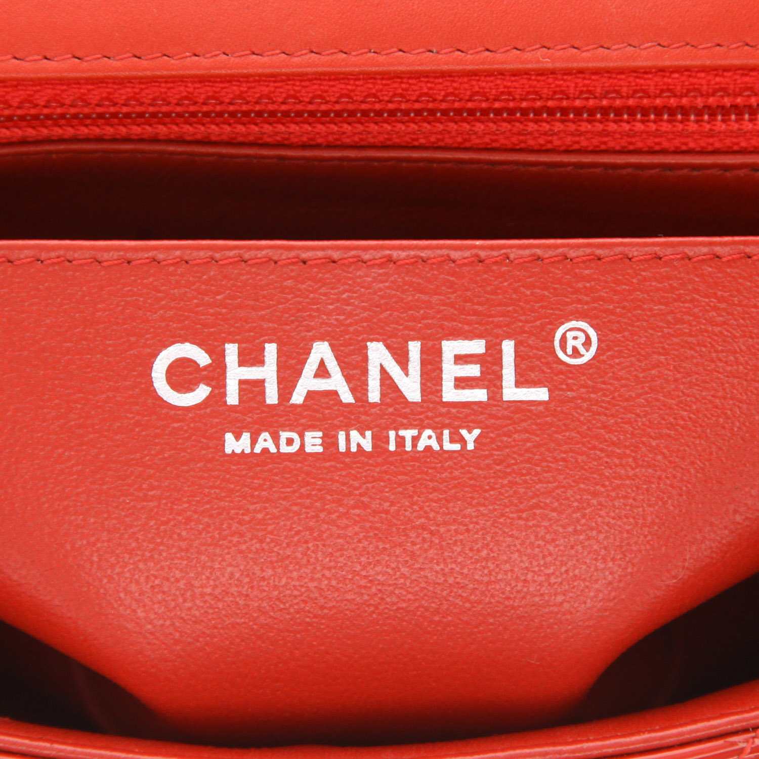 Borsa a tracolla Chanel Timeless Mini in pelle verniciata trapuntata rossa - Detail D2