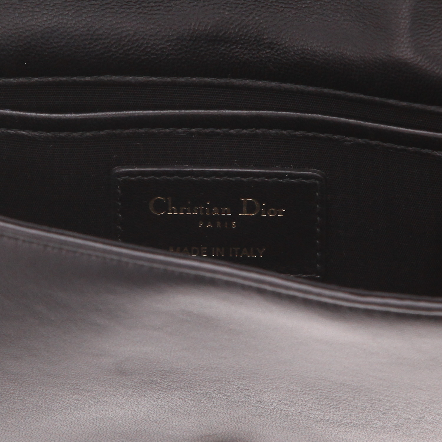 Borsa a tracolla Dior   in pelle cannage nera - Detail D2