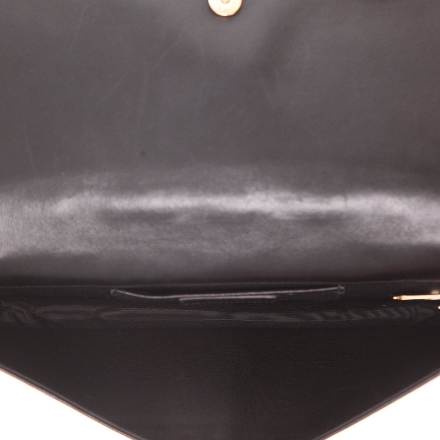 Sac bandoulière Dior   en cuir cannage noir - Detail D3