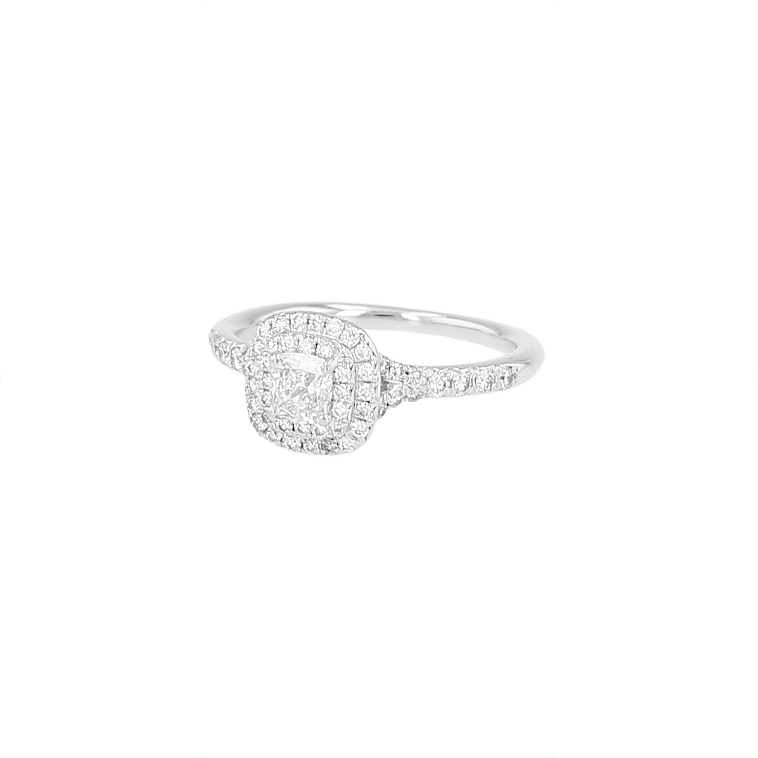 Bague Tiffany & Co Soleste en platine et diamants